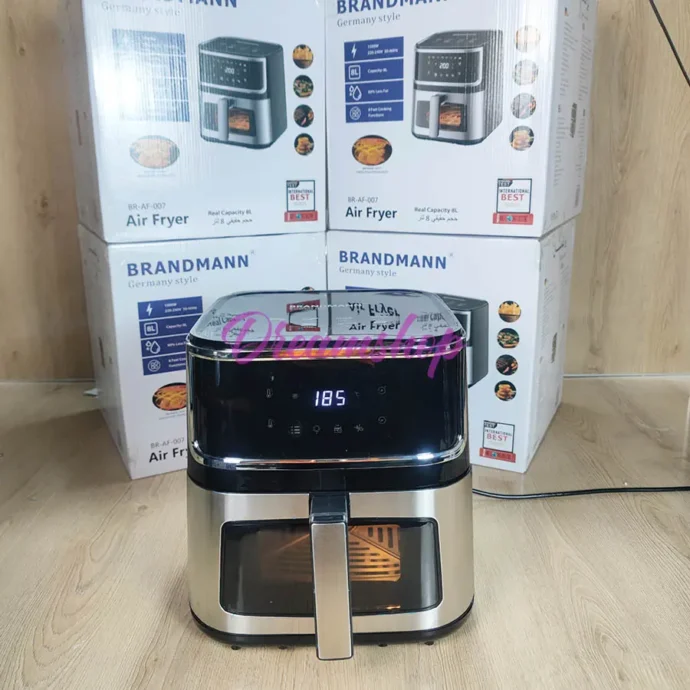 ⁦Friteuse sans Huile Brandmann 8L 1500W Avec Fenêtre De Visualisation En Verre Inox⁩ - الصورة ⁦5⁩