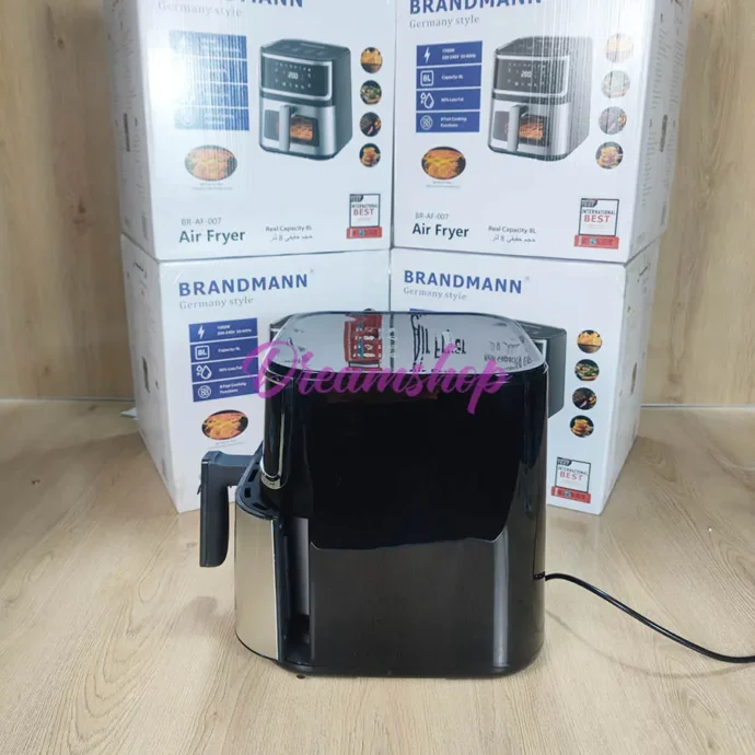 ⁦Friteuse sans Huile Brandmann 8L 1500W Avec Fenêtre De Visualisation En Verre Inox⁩ - الصورة ⁦3⁩