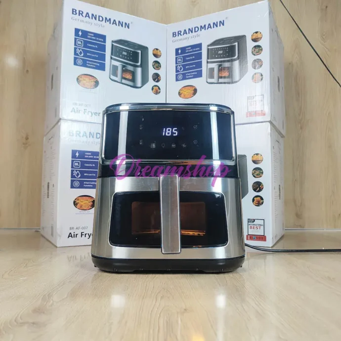 ⁦Friteuse sans Huile Brandmann 8L 1500W Avec Fenêtre De Visualisation En Verre Inox⁩ - الصورة ⁦2⁩