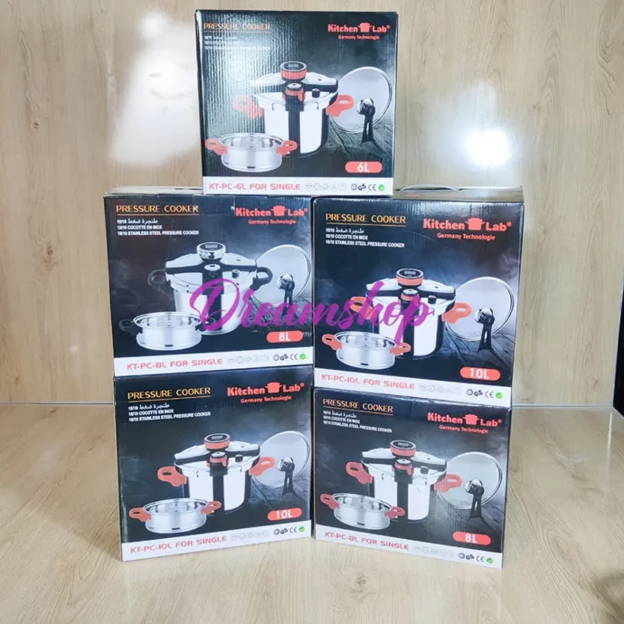 ⁦Cocotte Minute CLIPSO KitchenLab Technologie Germany 10/8/6 Litres 5 Pièces⁩ - الصورة ⁦2⁩