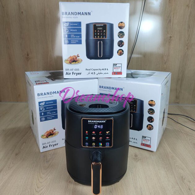 Brandmann style Germany Friteuse à air chaud 4.5L avec écran LED 1300 W