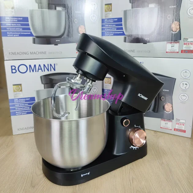 Bomann Germany Robot Pétrin Multifonction 6L Double Crochet 1500W