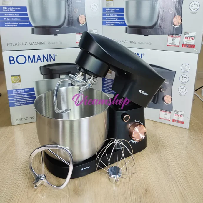 ⁦Bomann Germany Robot Pétrin Multifonction 6L Double Crochet 1500W⁩ - الصورة ⁦6⁩