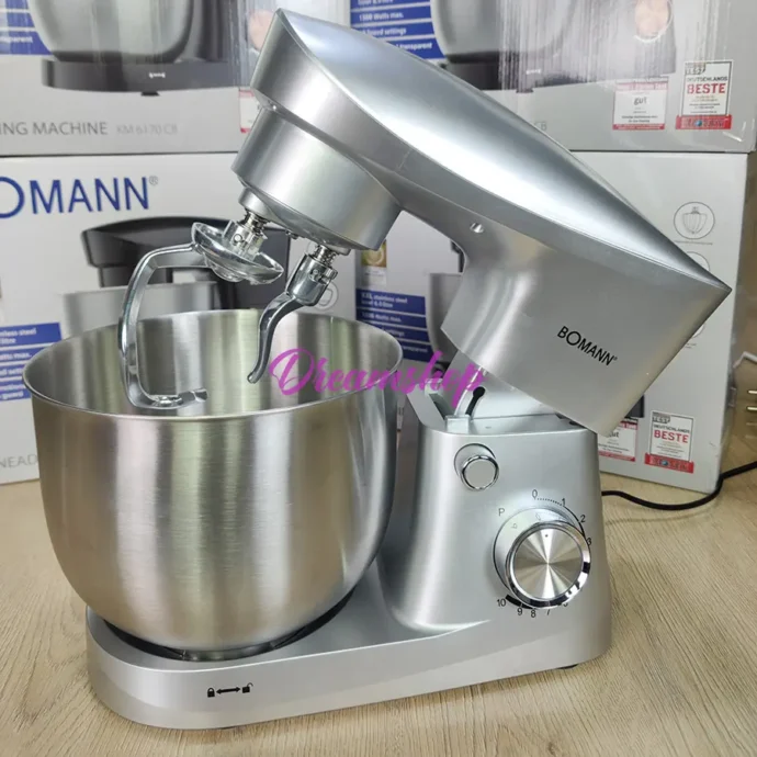 ⁦Bomann Germany Robot Pétrin Multifonction 6L Double Crochet 1500W⁩ - الصورة ⁦3⁩