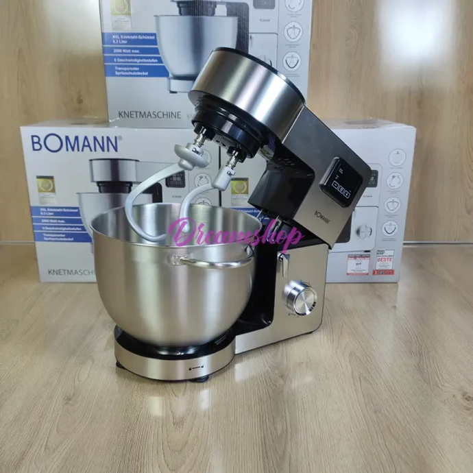 ⁦Bomann Germany Robot Pétrin Multifonction 8.3L Inox Double Crochet 2000Wv⁩ - الصورة ⁦8⁩