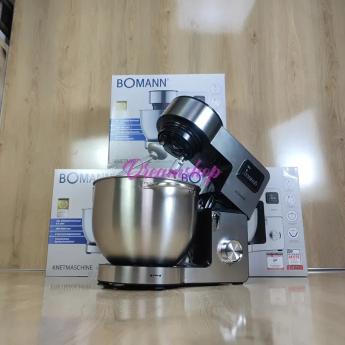 ⁦Bomann Germany Robot Pétrin Multifonction 8.3L Inox Double Crochet 2000Wv⁩ - الصورة ⁦6⁩