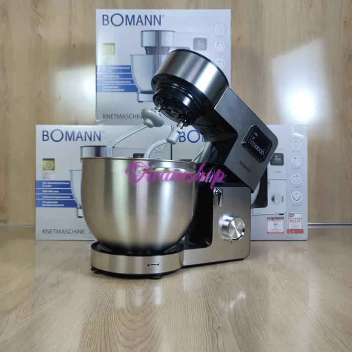 ⁦Bomann Germany Robot Pétrin Multifonction 8.3L Inox Double Crochet 2000Wv⁩ - الصورة ⁦5⁩