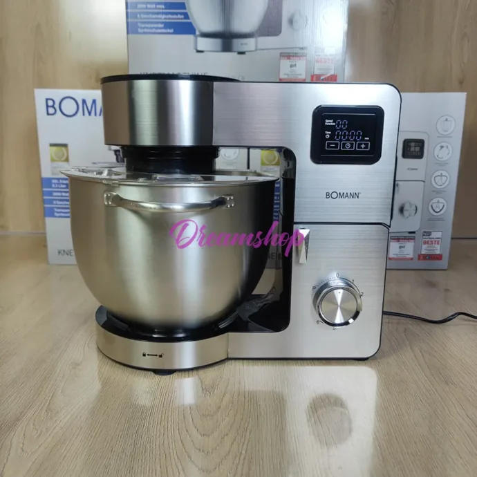 ⁦Bomann Germany Robot Pétrin Multifonction 8.3L Inox Double Crochet 2000Wv⁩ - الصورة ⁦3⁩