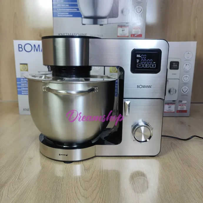 ⁦Bomann Germany Robot Pétrin Multifonction 8.3L Inox Double Crochet 2000Wv⁩ - الصورة ⁦2⁩