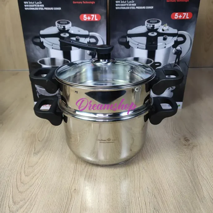 ⁦Cocotte Minute CLIPSO KitchenLab Technologie Germany 18/10 7+5 Litre 11 piece⁩ - الصورة ⁦4⁩