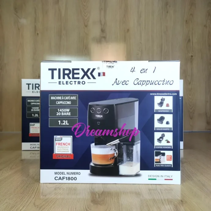 ⁦Machine à Café Expresso TIREXX 20 Bar – 4 En 1⁩ - الصورة ⁦2⁩