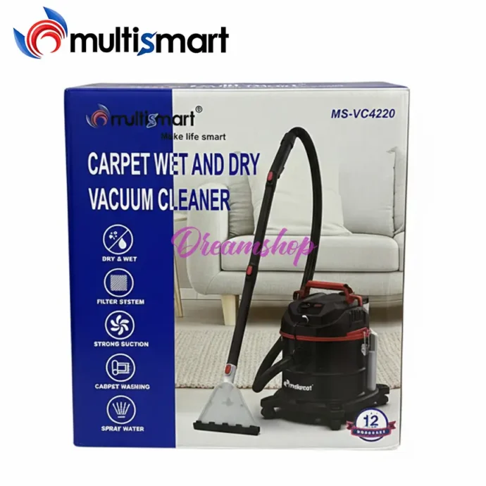 ⁦Aspirateur a eau et Poussière Multifonction + Lifting Tapis 1600 W 20 Litres Multismart VC4220⁩ - الصورة ⁦2⁩