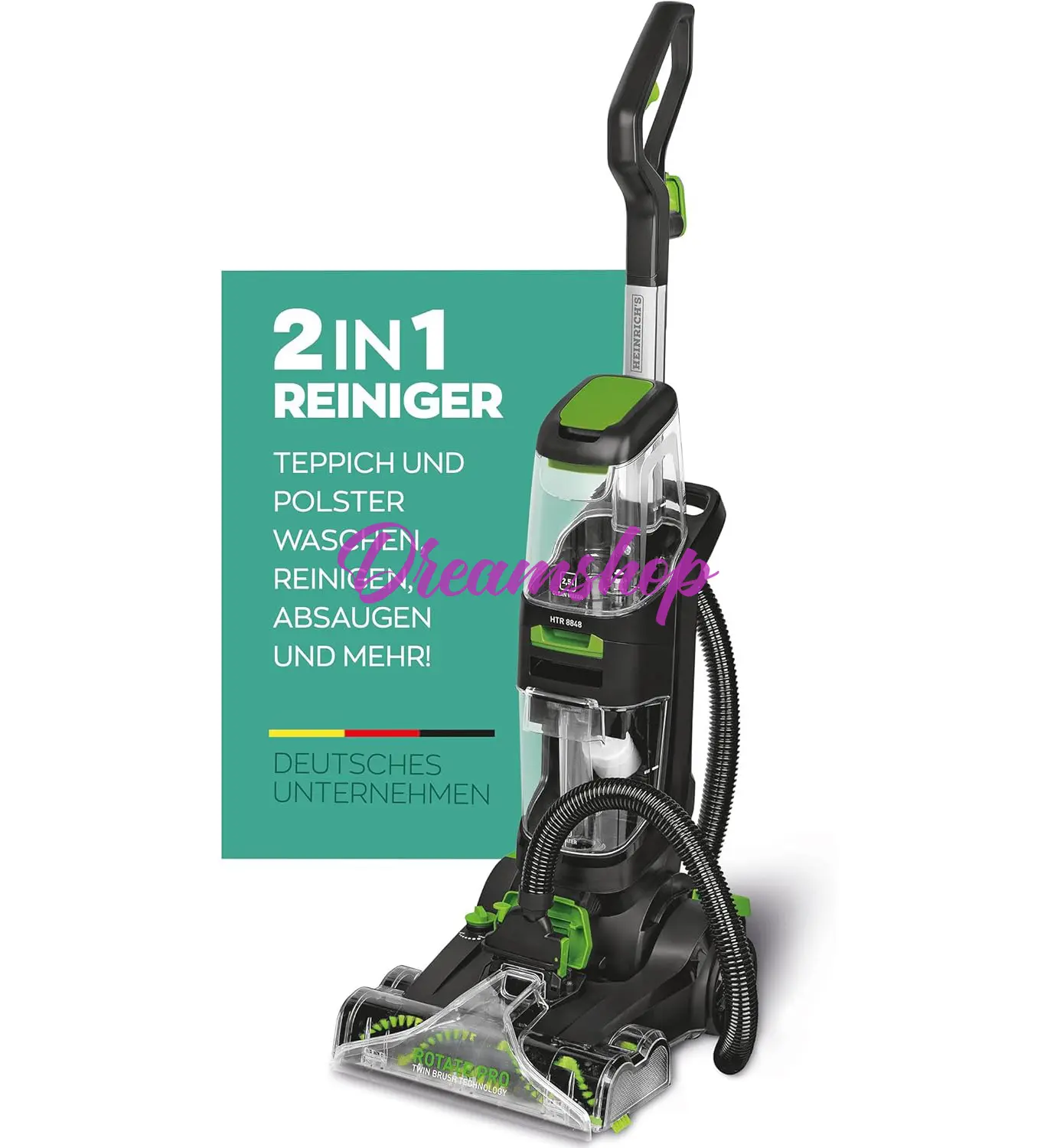 Aspirateur a Eau Pro Multifonction Laveur et détacheur 2.5 L 800 W Brandmann - الصورة 8