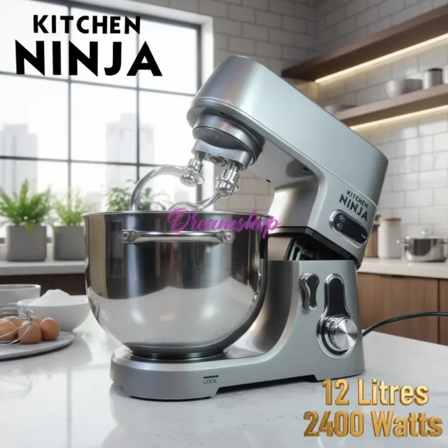kitchen ninja Robot Pétrin Multifonction 12L Double Crochet 2400W
