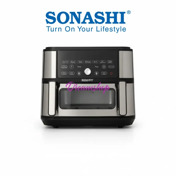⁦Friteuse – Air fryer Numérique Double Bac 10L 2600 W  Sonashi SAF-115⁩ - الصورة ⁦6⁩