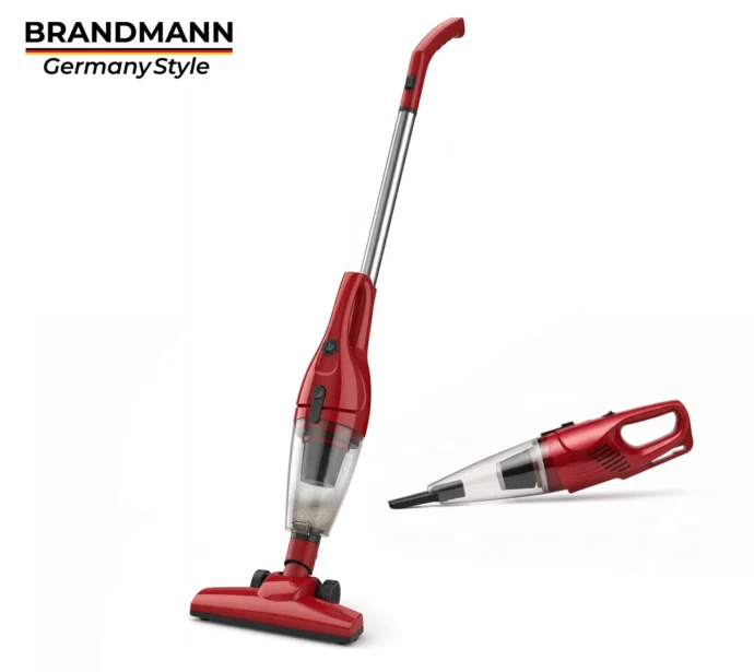 BRANDMANN Aspirateur Balai & À Main Sans Sac 2en1 Multi-Cyclonique 600W