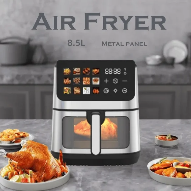 Friteuse Air Fryer Double Resistance multifonction Sans Huile 8L 2100W Multismart MS-AF4018