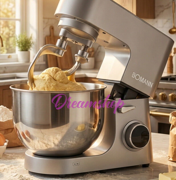 Bomann Germany Robot Pétrin Multifonction 8L Double Crochet 2500W