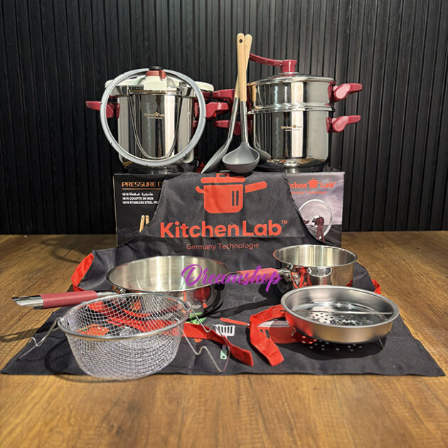 Cocotte Minute CLIPSO KitchenLab Technologie Germany 18/10 7+5 Litre Pack De Cocotte 16 Pcs