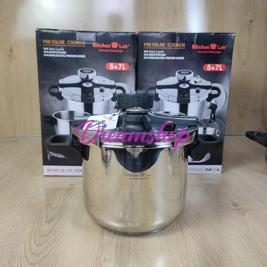 Cocotte Minute CLIPSO KitchenLab Technologie Germany 18/10 5+7 Litres 8 Pièces + Timer - الصورة 4