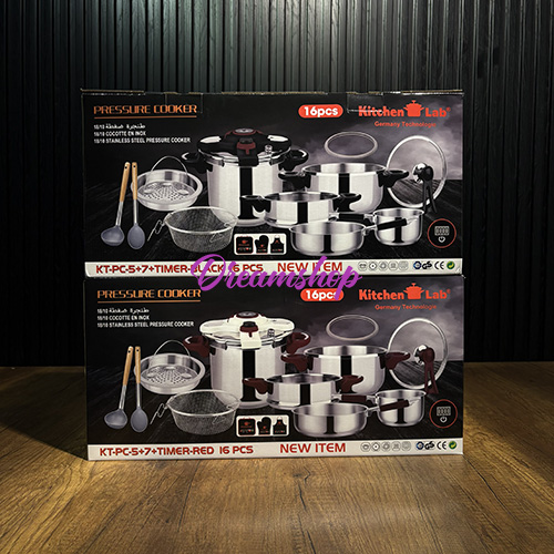 Cocotte Minute CLIPSO KitchenLab Technologie Germany 18/10 7+5 Litre Pack De Cocotte 16 Pcs - الصورة 11