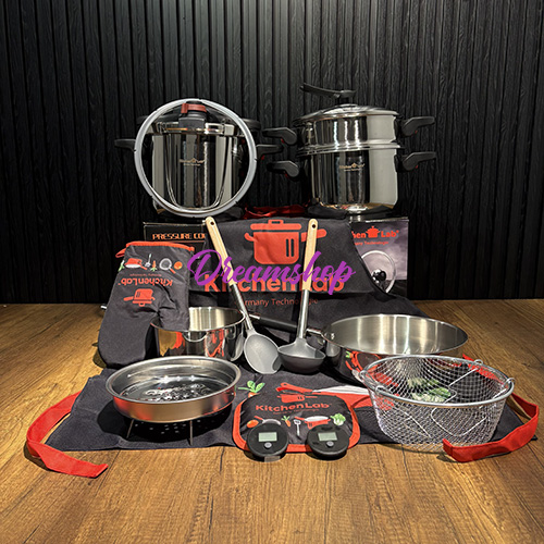 Cocotte Minute CLIPSO KitchenLab Technologie Germany 18/10 7+5 Litre Pack De Cocotte 16 Pcs