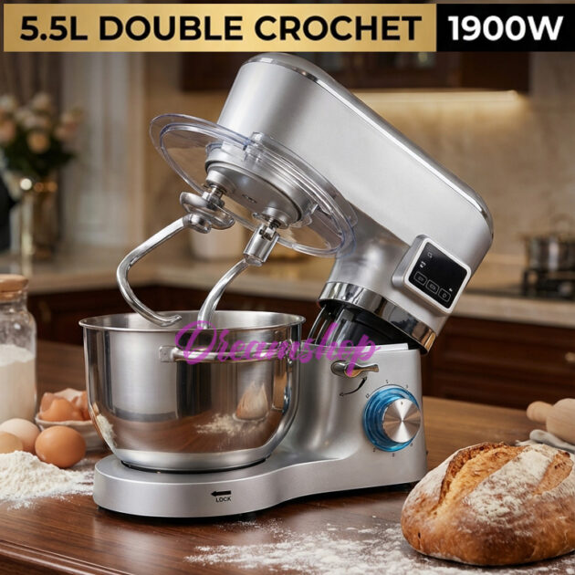 Kitchen Lab Technology GermanyRobot Pétrin Multifonction 5.5L double crochet 1900W