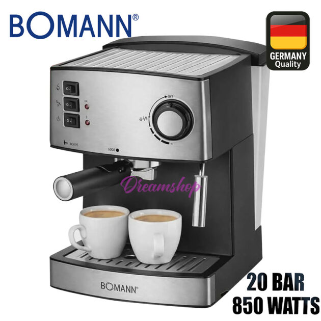 Machine à café expresso et cappuccino Bomann Germany 20 Bar - 4 En 1 - Dolce Gusto / Nespresso / Poudre