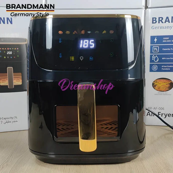 Friteuse sans Huile Brandmann 7L 1500W Avec Fenêtre De Visualisation En Verre