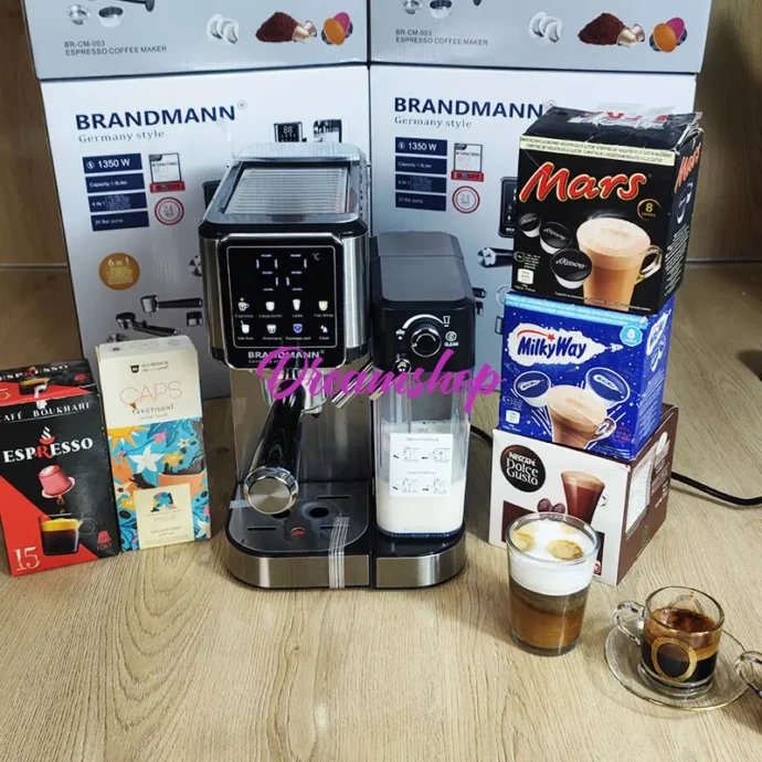 ⁦Machine à Café Expresso Brandmann 20 Bar - 6 En 1⁩ - الصورة ⁦3⁩