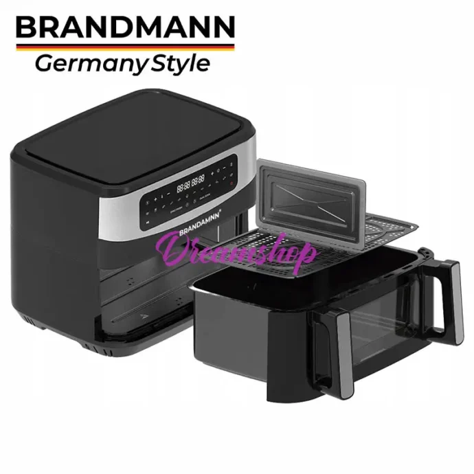 ⁦Friteuse à air sans Huile avec un Panier séparer en 2 10.5L 2600W | BRANDMANN⁩ - الصورة ⁦3⁩